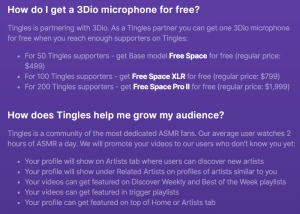 "Support ASMR Artists"