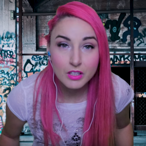 Ninja Star ASMR streamer with Pink Hair