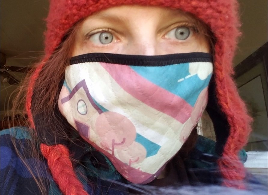 "error asmr" wearing a face mask