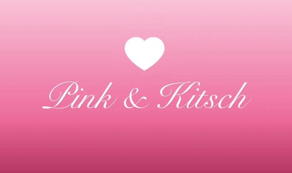 "Pink & Kitsch Asmr" pink logo with a heart.