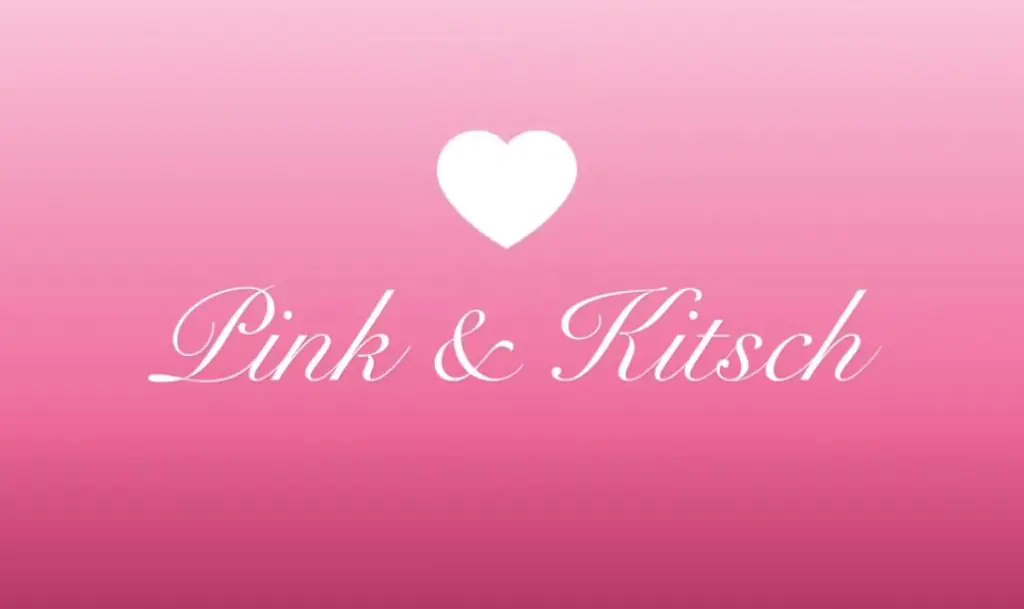 "Pink & Kitsch Asmr" pink logo with a heart.