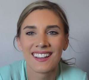 "take ten asmr" light blue shirt