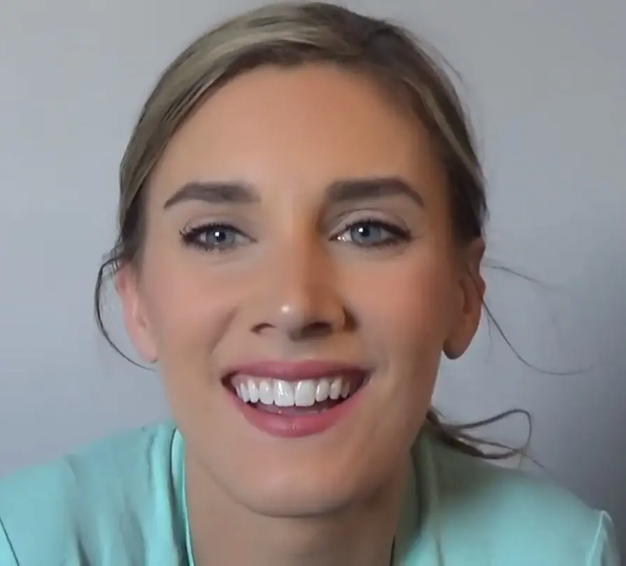 "take ten asmr" light blue shirt
