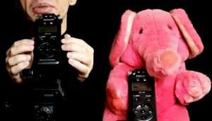 "that little Nik Asmr" with pink stuffed toy