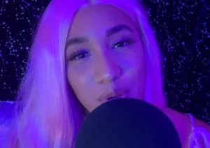 "moongem asmr" glowing with blonde hair