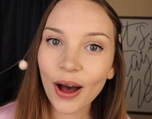 "ASMR Darling" face picture of top and popular asmr artist from YouTube.