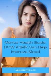 lady on the beach in orange shirt for mental health guide.