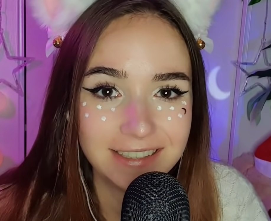 "Alteanne ASMR" with bunny ears a lovely French ASMR artist.