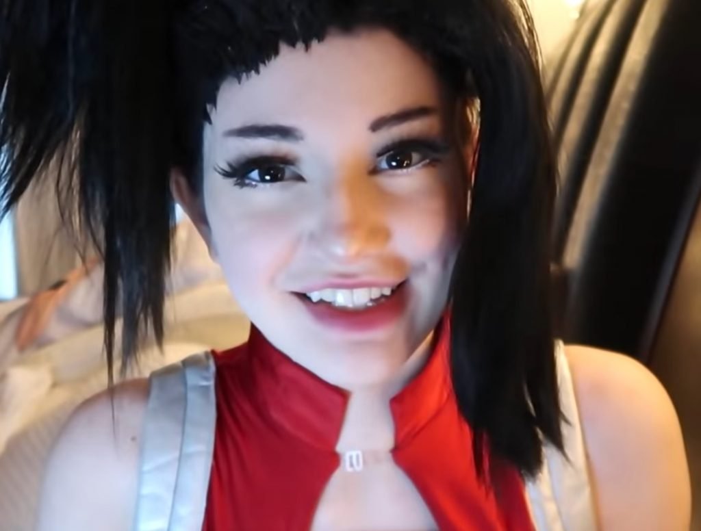 "Jinx ASMR Roleplay" in a red dress