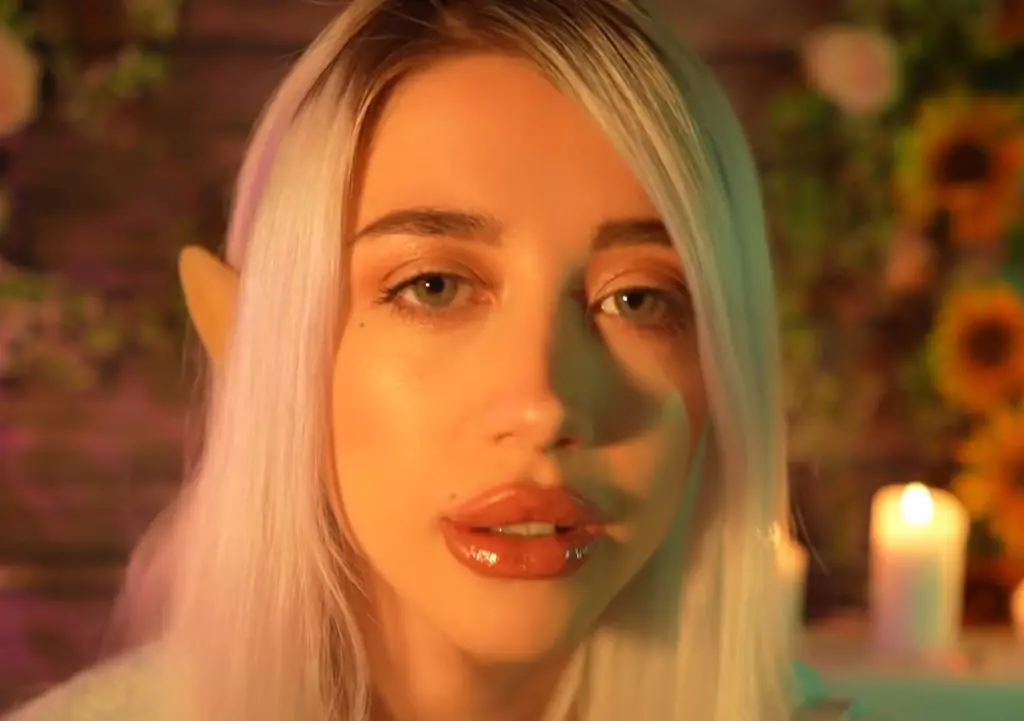 "Lizzie Lestrange ASMR" with blonde hair.