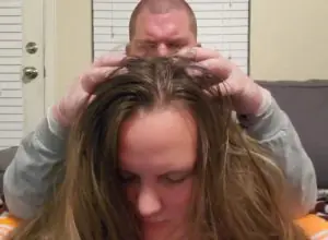 "Relax With Jess ASMR" Man and Woman doing a Scalp Check Massage