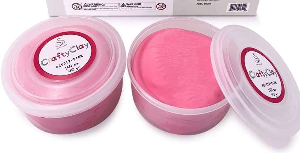 "Crafty Clay Pink" from Alice Delish ASMR video.