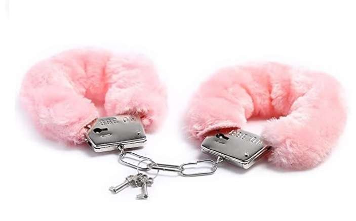 Pink Fluffy Wrist Plush Handcuffs