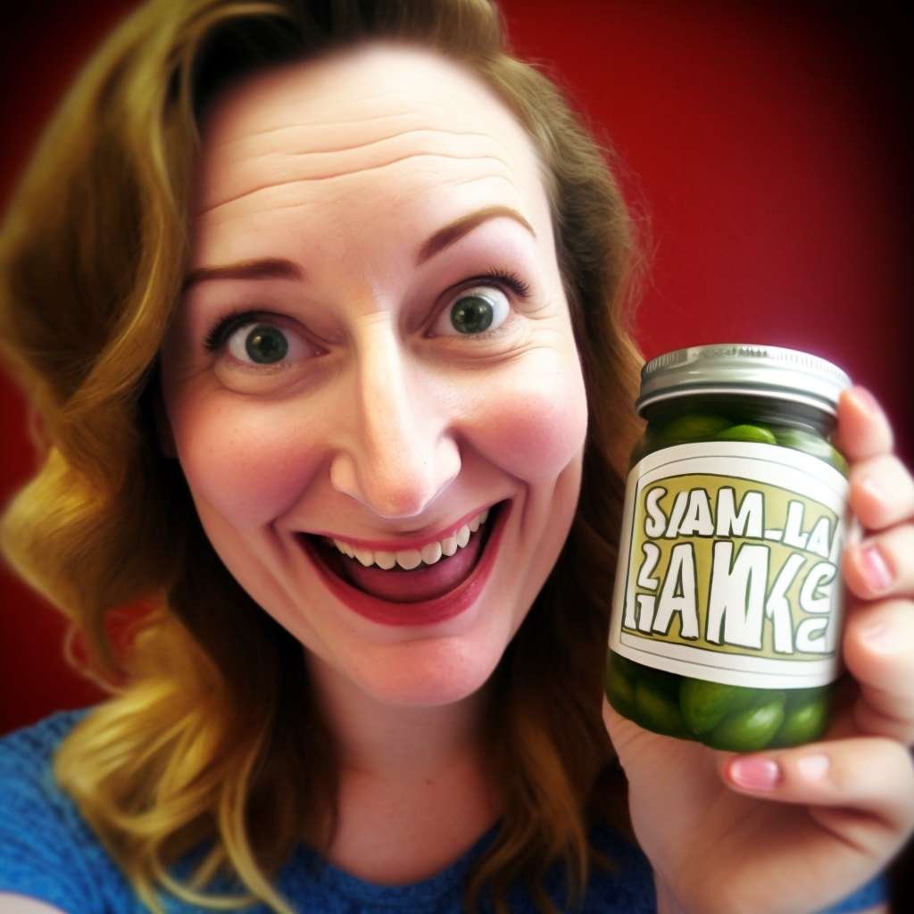 "ASMR Eating Pickles" digital image