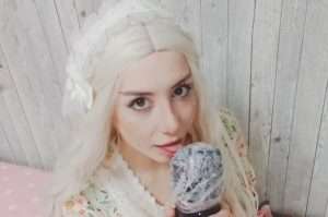 "TRISHA FISHER ASMR" 2022 with Blonde Hair