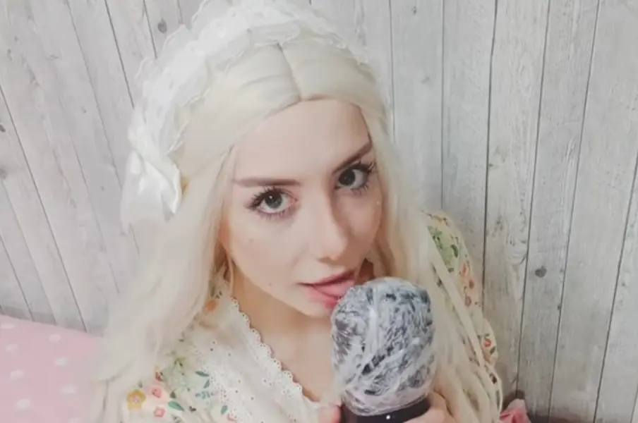 "TRISHA FISHER ASMR" 2022 with Blonde Hair
