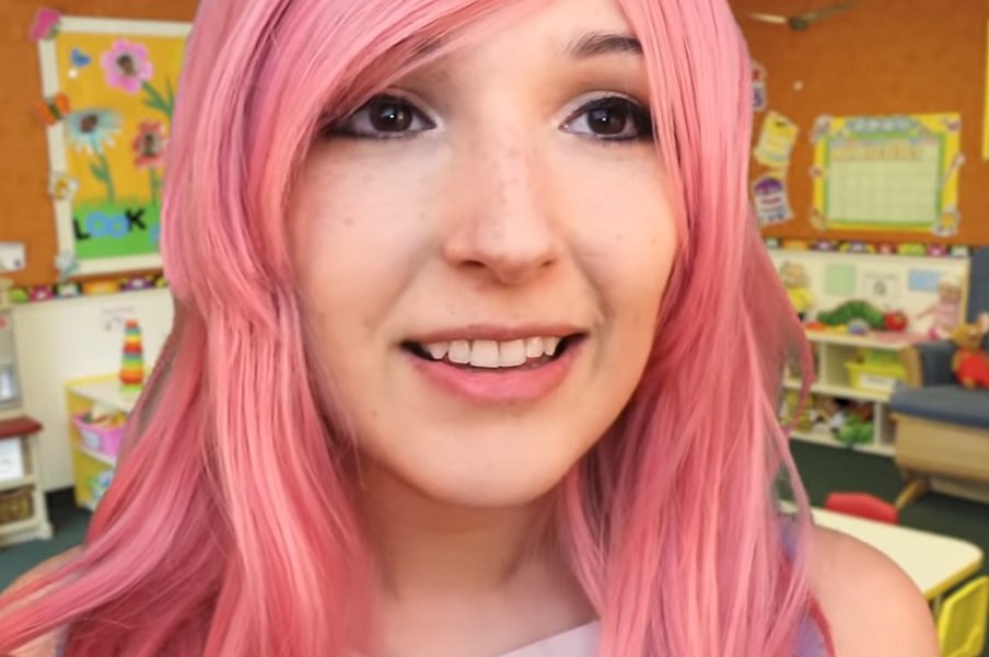 "Seafoam Kitten ASMR" pink outfit