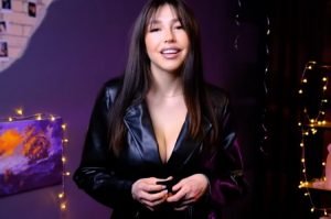 "Top Baby ASMR" black latex catsuit ASMR