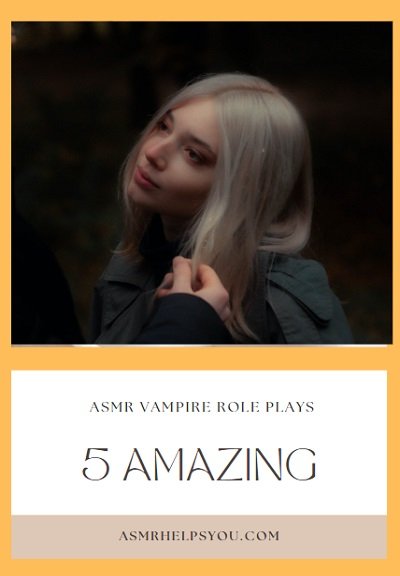"Sleep ASMR" beautiful vampire role