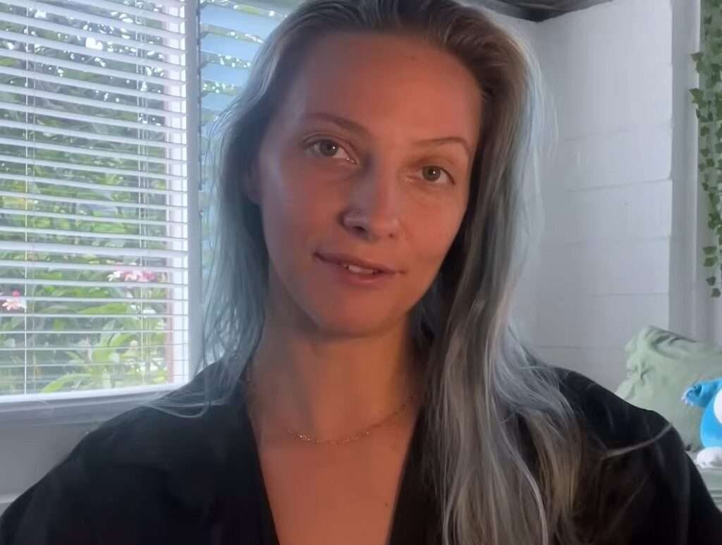 Steph Steez with white hair giving ASMR