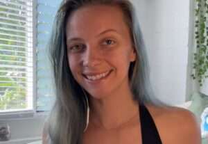 Steph Steez in a black outfit