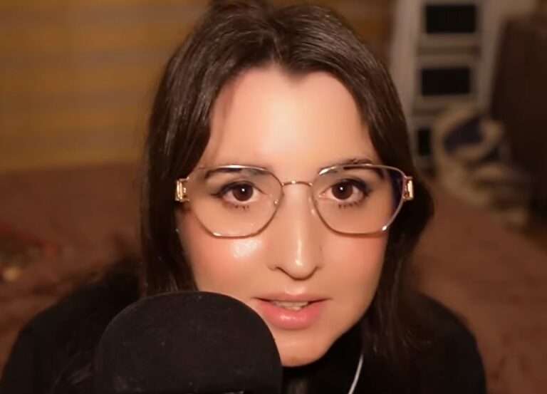 aareni asmr creator softly speaking with elegant features reminiscent of movie stars