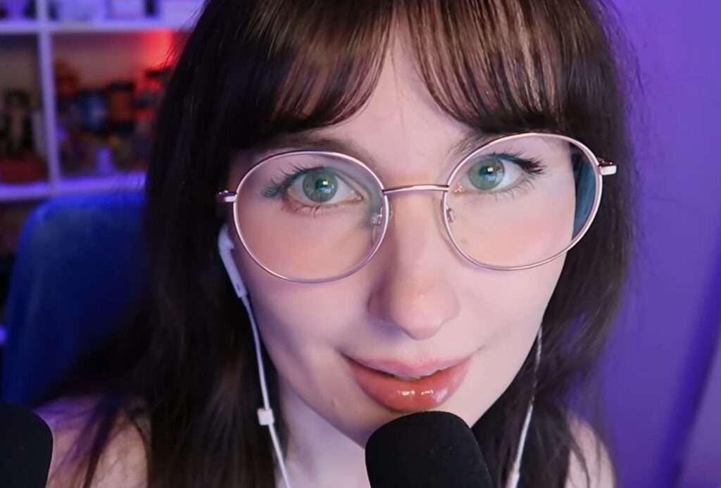 Amiipie is a dark haired asmr artist giving personal attention asmr