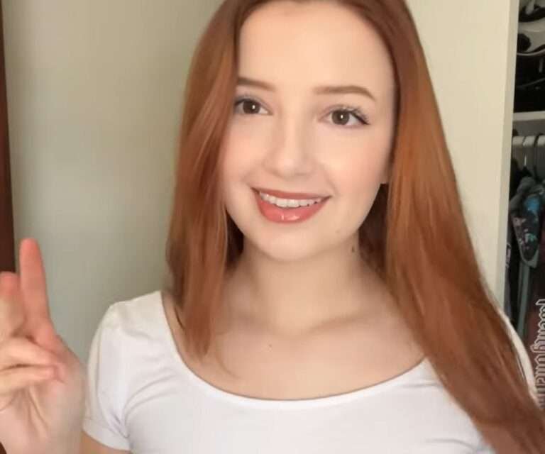 Anyala ASMR in a white outfit.
