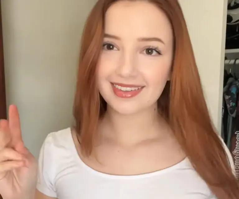 Anyala ASMR in a white outfit.