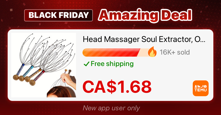 Temu Black Friday 2025 Head Scratching ASMR ad