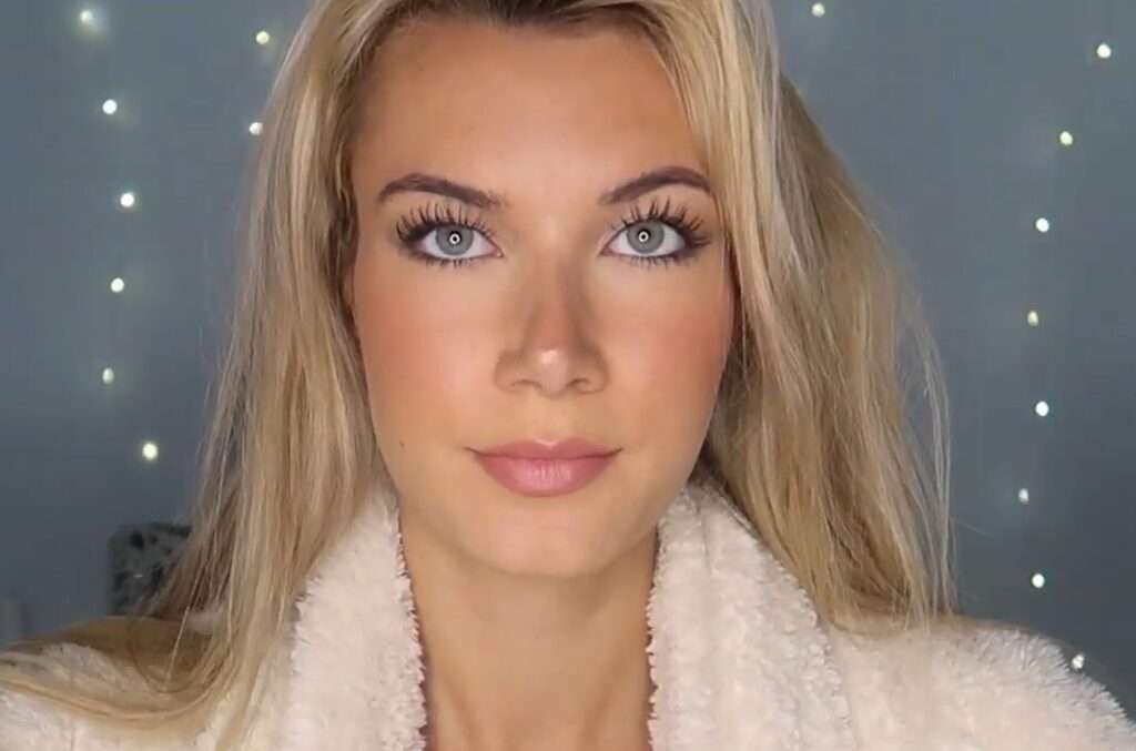 sabrina vaz asmr channel featuring model-level beauty doing relaxation videos