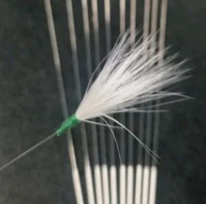 ASMR Ear Tickler which a white tickler. This is used to tickle the ears of someone or a ASMR microphone.