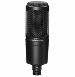 Audio Technica AT2020 Microphone in black used for ASMR
