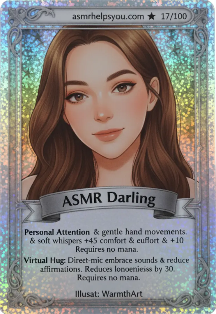 ASMR Darling - ASMR Trading Card - Rarity: Rare - Card #17 out of 100
