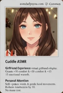 Cuddle ASMR - ASMR Trading Card - Rarity: Common Card #8 out of 100