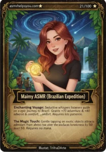 Maimy ASMR - ASMR Trading Card - Rarity: Super Rare Parody Card - Card #21 out of 100