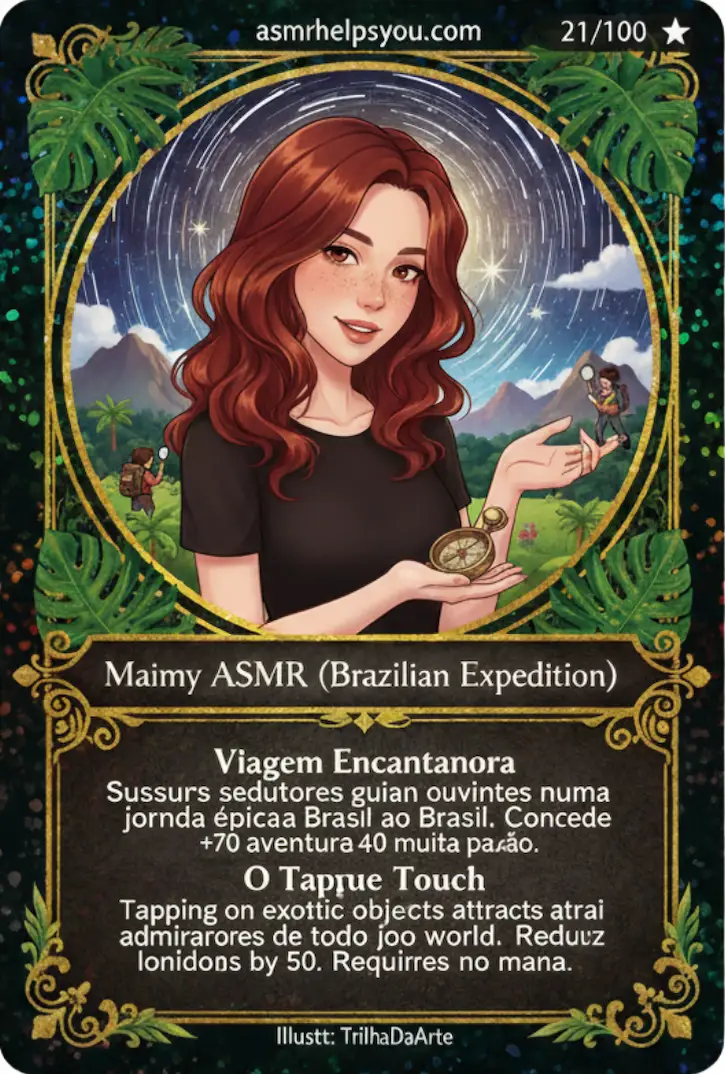 Maimy ASMR - ASMR Trading Card Portuguese Version - Rarity: Super Rare Card #21a out of 100