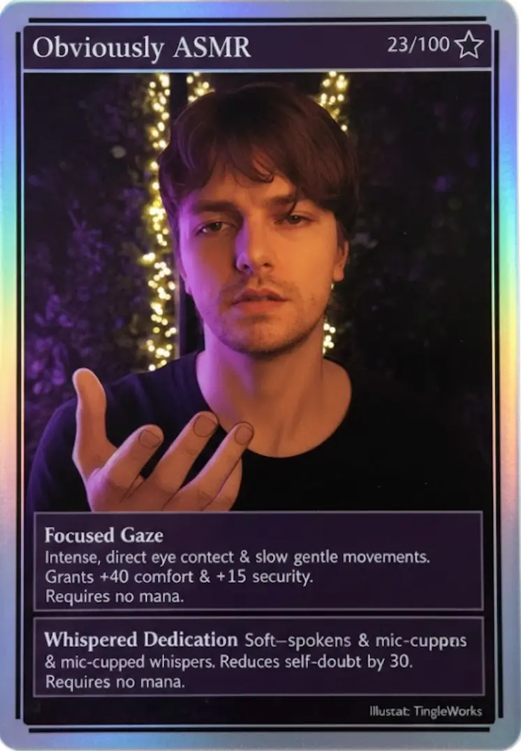 Obviously ASMR - ASMR Trading Card - Rarity: Rare - Card #23 out of 100