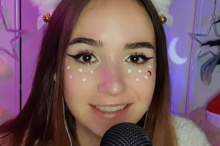 "Alteanne ASMR" with bunny ears a lovely French ASMR artist.