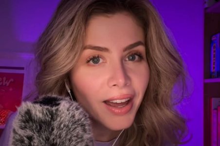 "Call Me Quiet ASMR" with a fluffy microphone doing ASMR.