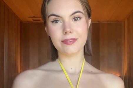 Cassia ASMR in a yellow bikini