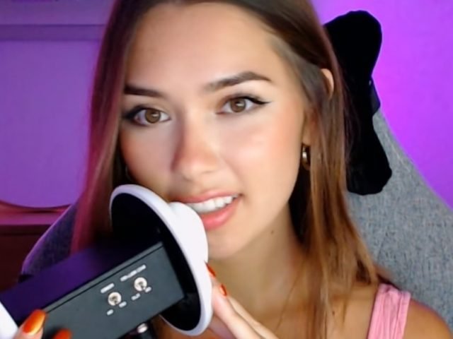 Kailey Mae ASMR "Kailey Mae ASMR" wearing a pink top