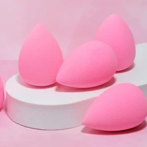 4 Pink sponges for make up removal and asmr